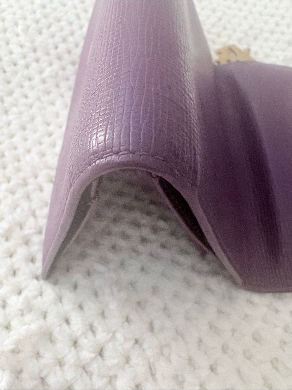 MCM Purple Leather Trifold Wallet- EUC - Picture 10 of 16